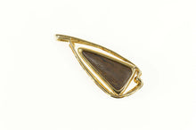 Load image into Gallery viewer, 14K Boulder Opal Diamond Accent Geometric Pendant Yellow Gold