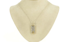 Load image into Gallery viewer, 10K 0.48 Ctw Pave Diamond Eye of Providence Pendant Yellow Gold