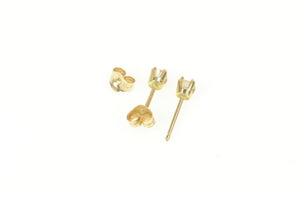 14K 0.20 Ctw Diamond Solitaire Classic Stud Earrings Yellow Gold
