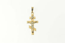 Load image into Gallery viewer, 14K Crucifix Jesus Christ Cross Christian Symbol Charm/Pendant Yellow Gold