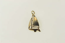 Load image into Gallery viewer, 14K 3D Sail Boat Ocean Sailing Nautical Charm/Pendant Yellow Gold