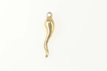 Load image into Gallery viewer, 14K Traditional Italian Horn Protection Symbol Charm/Pendant Yellow Gold