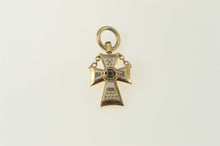 Load image into Gallery viewer, 10K Art Deco Sigma Chi Enamel Fraternity Lapel Pin/Brooch Yellow Gold