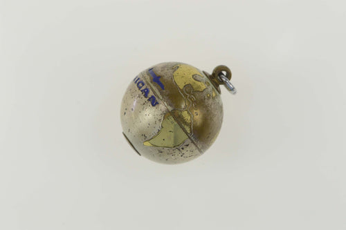 Sterling Silver Retro Enamel Pan American Airlines Globe Charm/Pendant