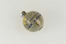 Load image into Gallery viewer, Sterling Silver Retro Enamel Pan American Airlines Globe Charm/Pendant
