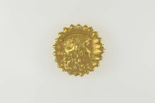 Load image into Gallery viewer, 18K Art Nouveau Lady Sunflower Girl Ornate Pin/Brooch Yellow Gold