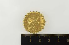 Load image into Gallery viewer, 18K Art Nouveau Lady Sunflower Girl Ornate Pin/Brooch Yellow Gold