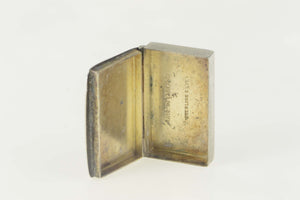 Sterling Silver Art Deco Monogrammable Pill Trinket Box