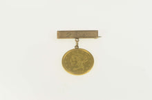 Load image into Gallery viewer, 14K 1855 $2.50 Liberty Head Monogram OFD Pin/Brooch Yellow Gold