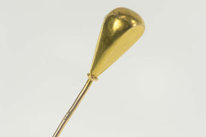 14K Victorian Seed Pearl Puffy Tear Drop Pin/Brooch Yellow Gold