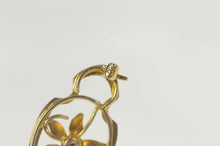 Load image into Gallery viewer, 10K Victorian Enamel Seed Pearl Flower Bar Pin/Brooch Yellow Gold