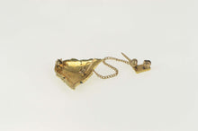 Load image into Gallery viewer, 14K 1971 US Naval Academy Class Chain Lapel Pin/Brooch Yellow Gold