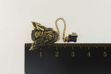 Load image into Gallery viewer, 14K 1971 US Naval Academy Class Chain Lapel Pin/Brooch Yellow Gold