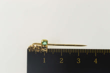Load image into Gallery viewer, 18K Emerald Inca Peruvian Natural Emerald Stick Pin Yellow Gold