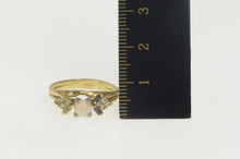 Load image into Gallery viewer, 14K Natural Opal Baguette Emerald Peridot Diamond Ring Size 8 Yellow Gold