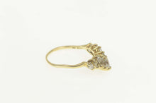 Load image into Gallery viewer, 10K Seven Stone Marquise Chevron CZ Band Ring Size 7 Yellow Gold