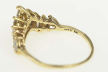 Load image into Gallery viewer, 10K Seven Stone Marquise Chevron CZ Band Ring Size 7 Yellow Gold