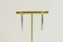 Load image into Gallery viewer, 18K 6.31 Ctw Roberto Coin Diamond Hoop Earrings White Gold