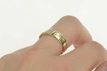Load image into Gallery viewer, 10K Baguette Diamond Bypass Wedding Band Ring Size 10 Yellow Gold
