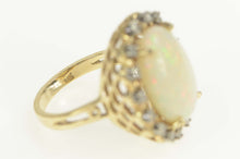 Load image into Gallery viewer, 14K 5.98 Ctw Natural Opal Diamond Cocktail Ring Size 6 Yellow Gold