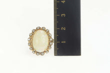 Load image into Gallery viewer, 14K 5.98 Ctw Natural Opal Diamond Cocktail Ring Size 6 Yellow Gold