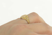 Load image into Gallery viewer, 14K Edwardian Scroll Etched ABS Monogram Initial Ring Size 7.25 Yellow Gold
