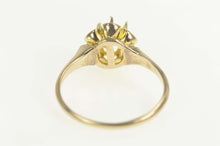 Load image into Gallery viewer, 14K Victorian Buttercup 5mm Engagement Setting Ring Size 7 Yellow Gold