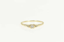 Load image into Gallery viewer, 10K Diamond Three Stone Classic Promise Ring Size 8 Yellow Gold
