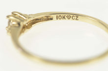 Load image into Gallery viewer, 10K Diamond Three Stone Classic Promise Ring Size 8 Yellow Gold