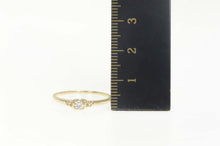 Load image into Gallery viewer, 10K Diamond Three Stone Classic Promise Ring Size 8 Yellow Gold