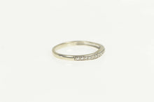 Load image into Gallery viewer, 10K Diamond Classic Simple Wedding Band Ring Size 6.25 White Gold