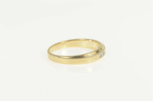 Load image into Gallery viewer, 14K Retro Simple Diamond Wedding Band Ring Size 7 Yellow Gold