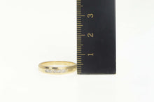 Load image into Gallery viewer, 14K Retro Simple Diamond Wedding Band Ring Size 7 Yellow Gold