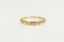 Load image into Gallery viewer, 14K 1930&#39;s Diamond Rounded Wedding Band Ring Size 7 Yellow Gold