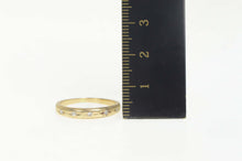 Load image into Gallery viewer, 14K 1930&#39;s Diamond Rounded Wedding Band Ring Size 7 Yellow Gold