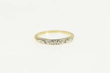 Load image into Gallery viewer, 14K 1940&#39;s Diamond Classic Wedding Band Ring Size 6.75 Yellow Gold