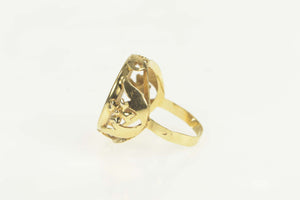 14K Maria Theresa Thaler Tribute Austrian Coin Ring Size 5.25 Yellow Gold