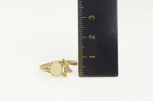 Load image into Gallery viewer, 14K Natural Opal Diamond Accent Statement Ring Size 6.75 Yellow Gold
