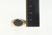 Load image into Gallery viewer, 10K 1960&#39;s Retro Bloodstone Inlay Men&#39;s Ring Size 10.25 Yellow Gold