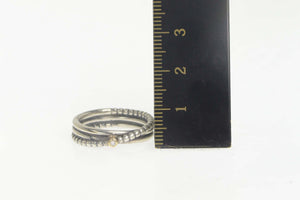 Sterling Silver 14K Authentic Pandora Diamond Rising Star Ring Size 8