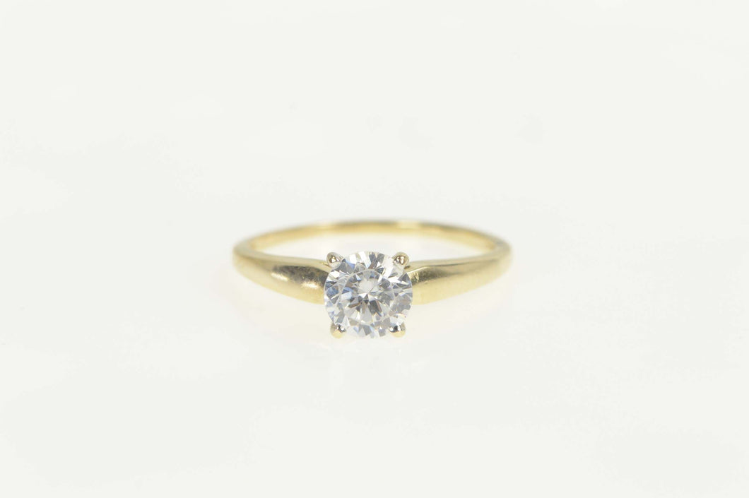 10K Round Classic Solitaire Travel Engagement Ring Size 7 Yellow Gold