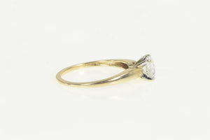 10K Round Classic Solitaire Travel Engagement Ring Size 7 Yellow Gold