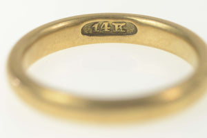 14K Victorian Ornate Classic Wedding Band Ring Size 7 Yellow Gold