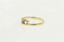 Load image into Gallery viewer, 14K Ctw Natural Ruby Diamond Bypass Ring Size 4 Yellow Gold