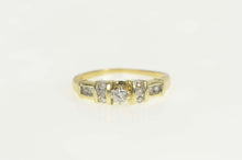 Load image into Gallery viewer, 14K Classic Round Diamond Engagement Ring Size 7 Yellow Gold