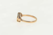 Load image into Gallery viewer, 10K Diamond Elephant Animal Cute Statement Ring Size 4.75 Yellow Gold