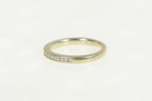 Load image into Gallery viewer, 14K Classic Diamond Channel Wedding Band Ring Size 8.5 White Gold