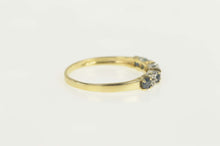 Load image into Gallery viewer, 14K Diamond Sapphire Classic Wedding Band Ring Size 8.25 Yellow Gold