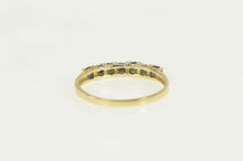 Load image into Gallery viewer, 14K Diamond Sapphire Classic Wedding Band Ring Size 8.25 Yellow Gold
