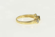 Load image into Gallery viewer, 14K Square Tanzanite Diamond Accent Band Ring Size 7 Yellow Gold